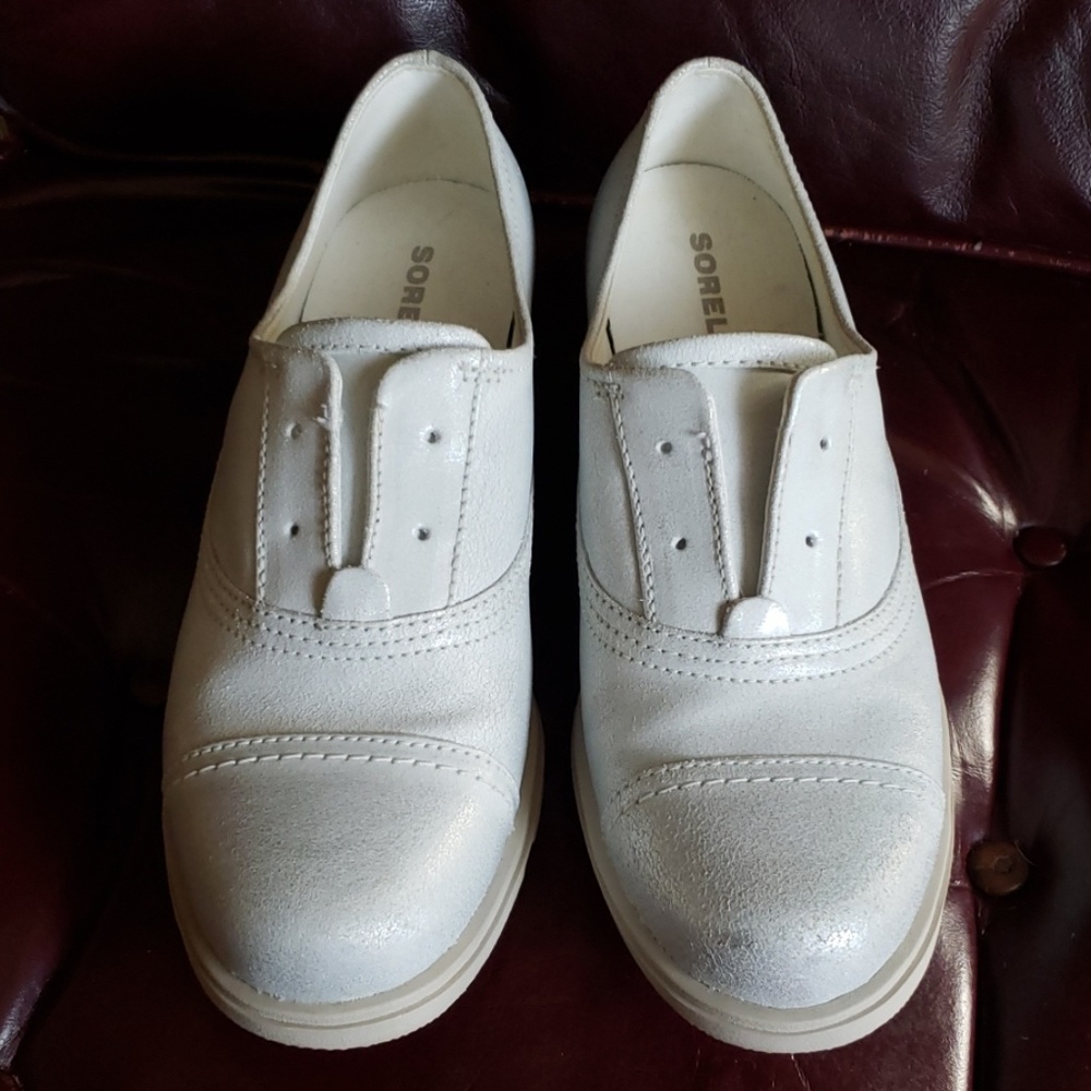 Sorel Major Oxford in Silver Cloud
